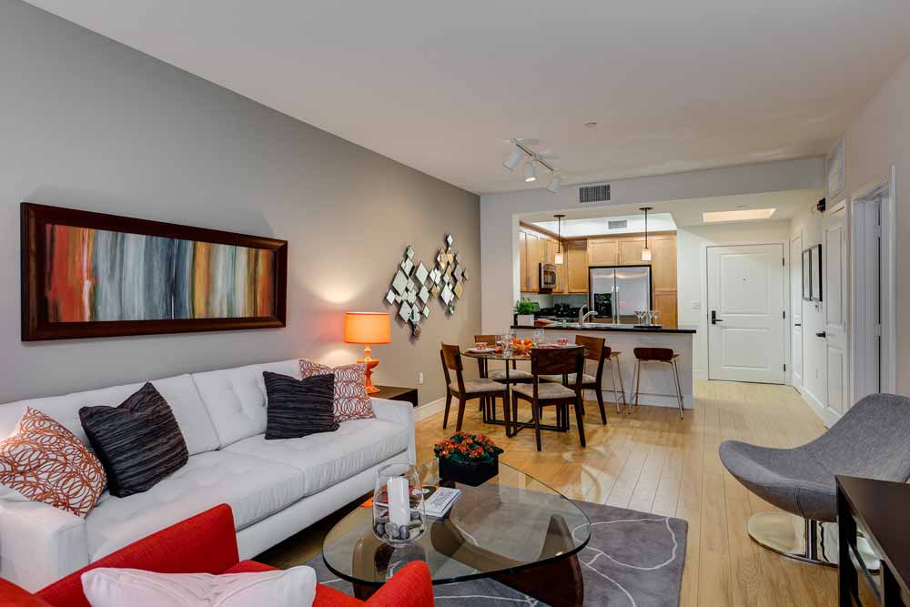 Picture of example furnished kitchen.