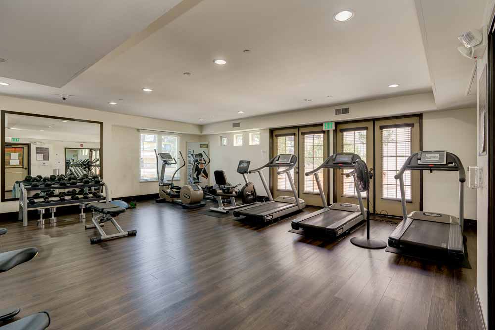 Picture of common area gym of building.